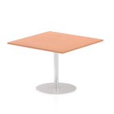 Dynamic Italia 1000mm Poseur Square Table Beech Top 725mm High Leg ITL0352 DD